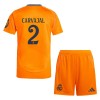 Maillot de Supporter Real Madrid Carvajal 2 Extérieur 2024-25 Pour Enfant